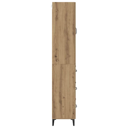 Highboard Artisan Eiken 69,5 x 34 x 180 cm Bewerkt hout