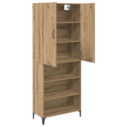 Highboard Artisan Eiken 69,5 x 34 x 180 cm Bewerkt hout