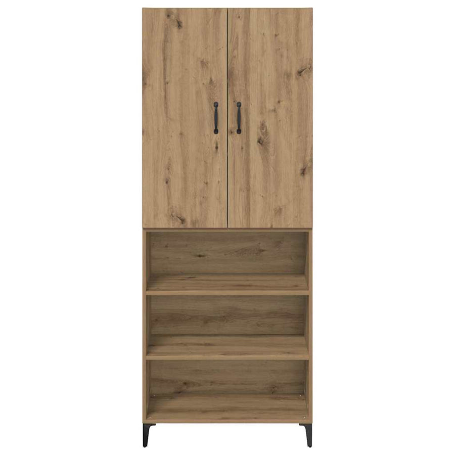 Highboard Artisan Eiken 69,5 x 34 x 180 cm Bewerkt hout