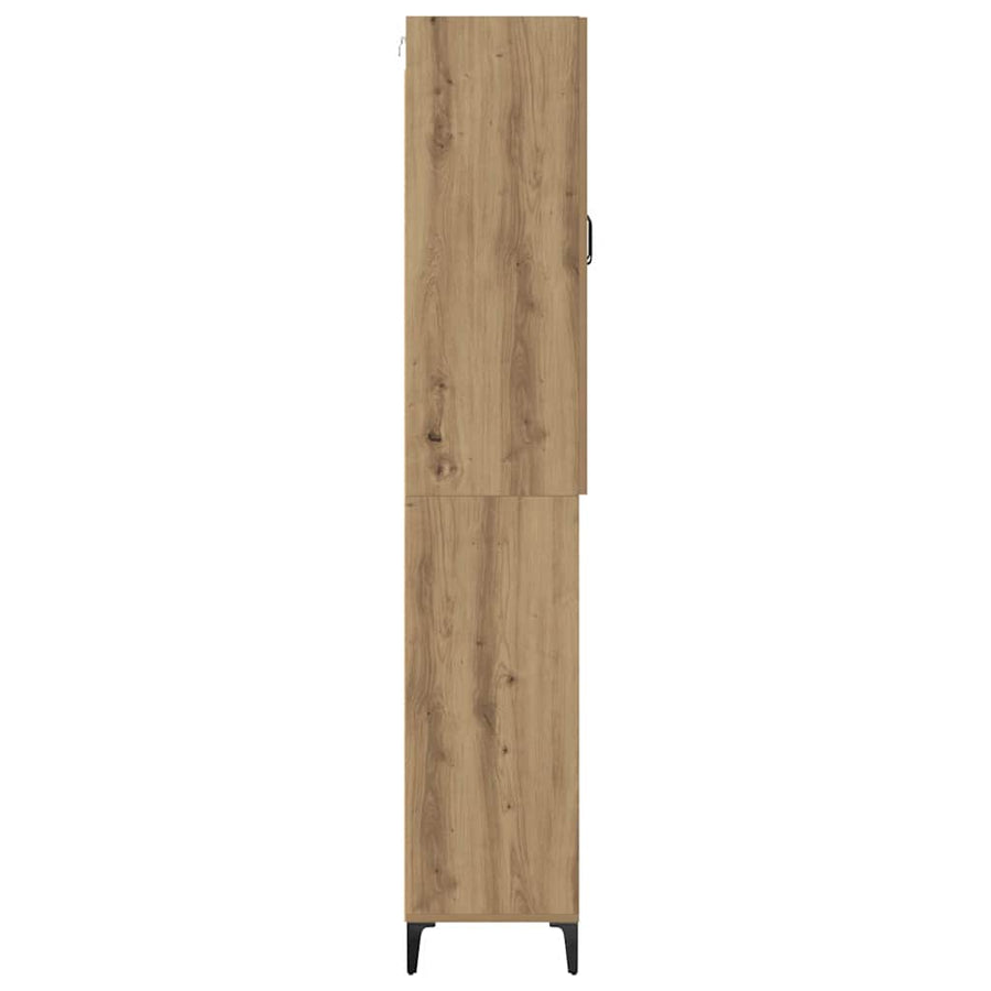 Highboard Artisan Eiken 69,5 x 34 x 180 cm Bewerkt hout
