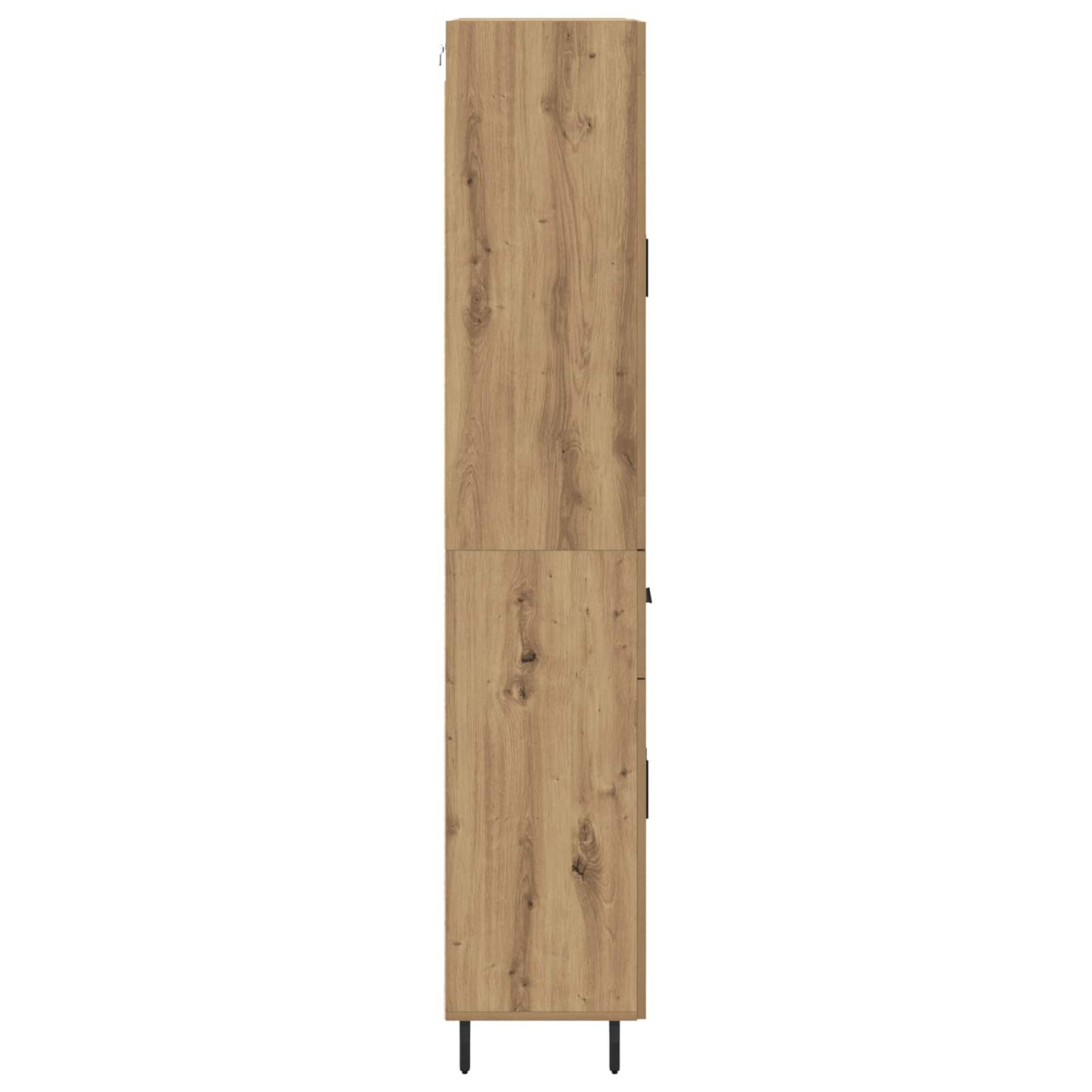 Hoge kast met lade 2 pcs Artisan Eiken Bewerkt hout