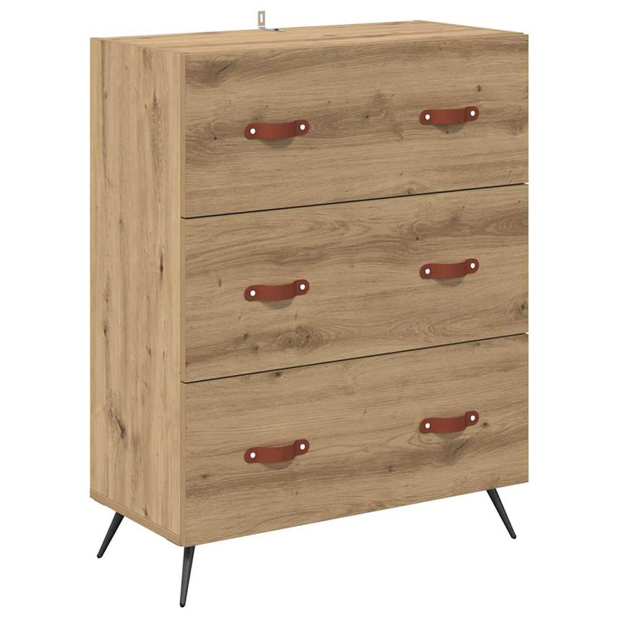 Highboard Artisan Eiken 69,5 x 34 x 180 cm Bewerkt hout