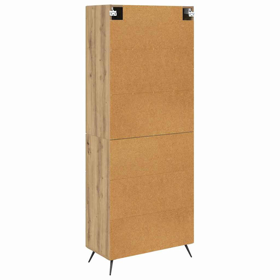 Highboard Artisan Eiken 69,5 x 34 x 180 cm Bewerkt hout