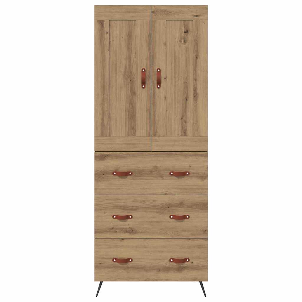Highboard Artisan Eiken 69,5 x 34 x 180 cm Bewerkt hout