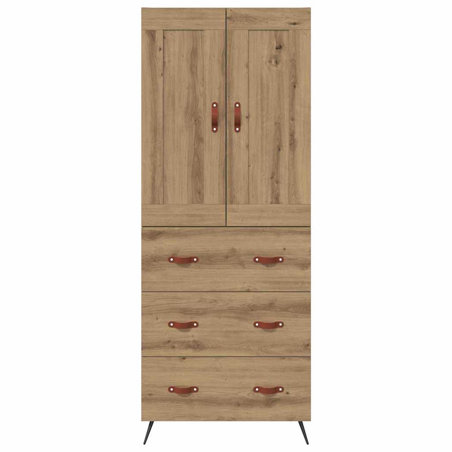 Highboard Artisan Eiken 69,5 x 34 x 180 cm Bewerkt hout