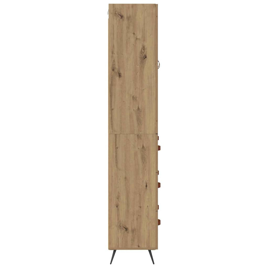 Highboard Artisan Eiken 69,5 x 34 x 180 cm Bewerkt hout