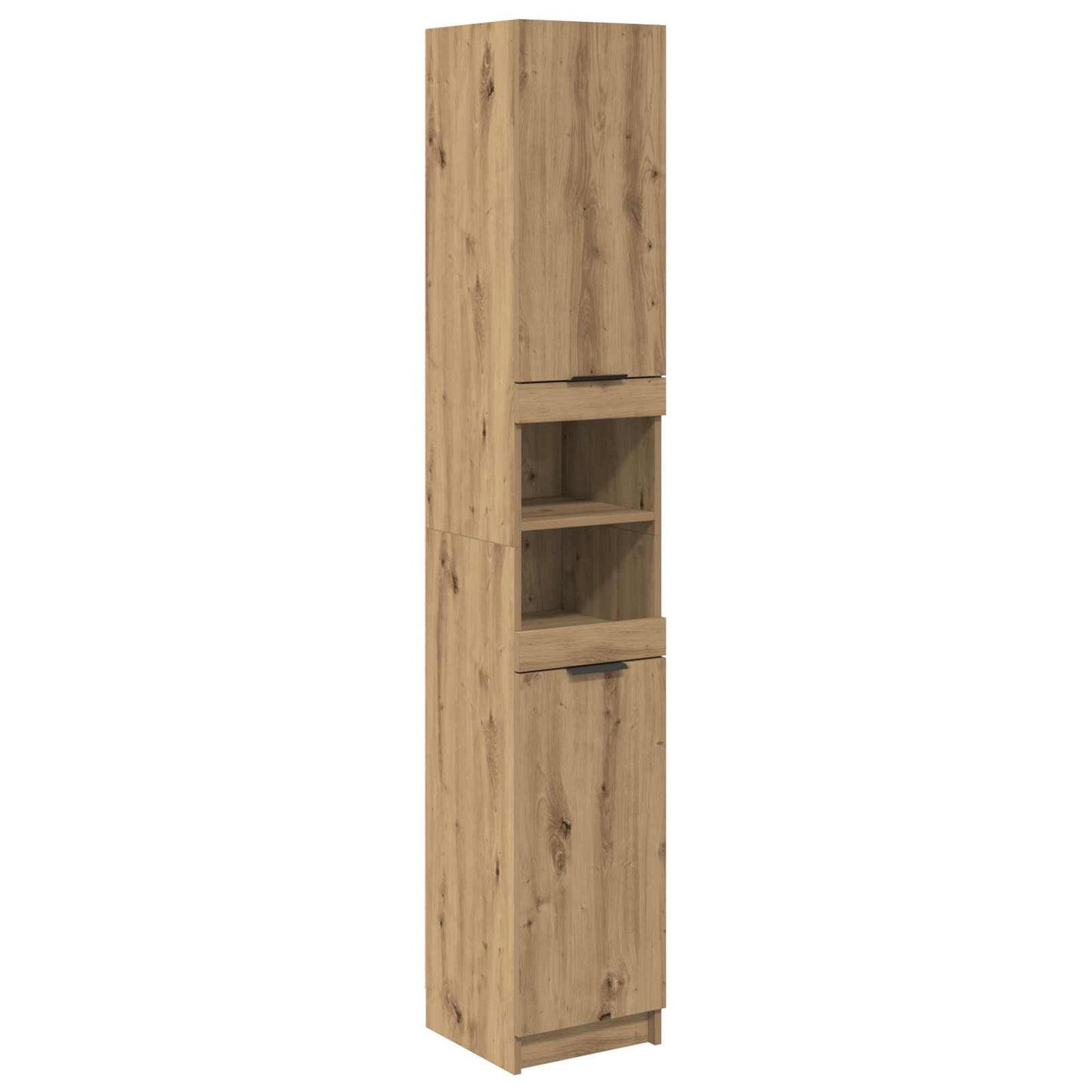 Badkamermeubelset met lade 4 pcs Artisan Eiken Bewerkt hout