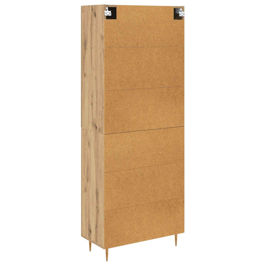 Highboard Artisan Eiken 69,5 x 34 x 180 cm Bewerkt hout