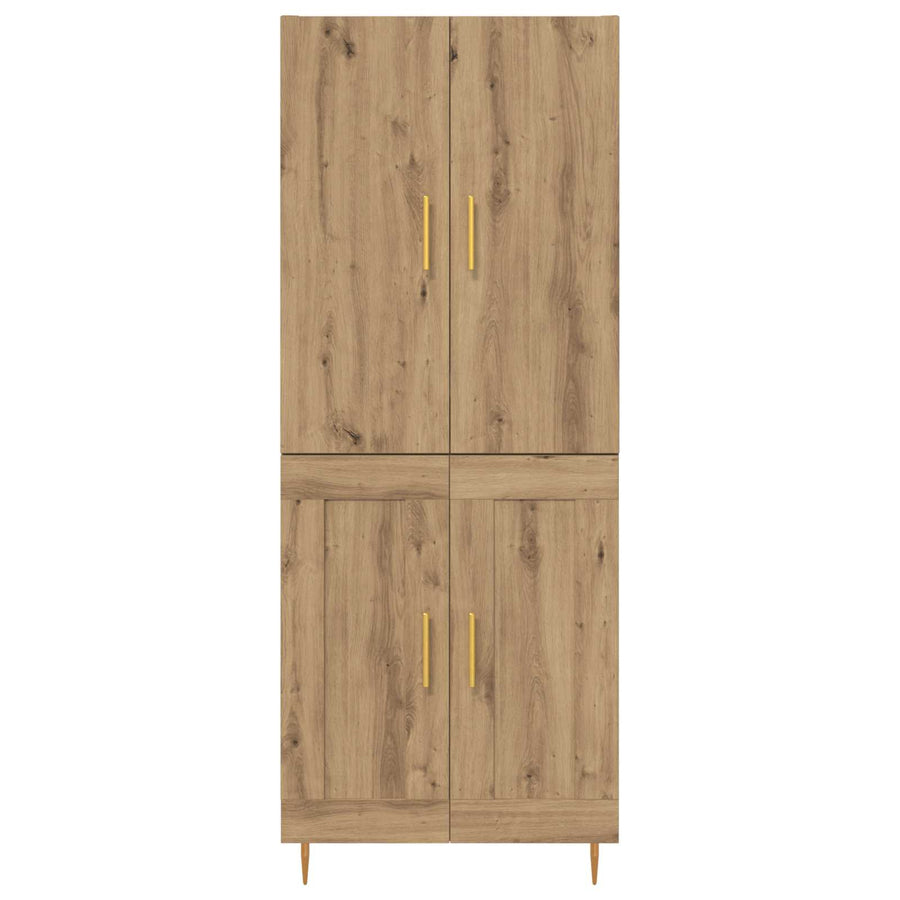 Highboard Artisan Eiken 69,5 x 34 x 180 cm Bewerkt hout