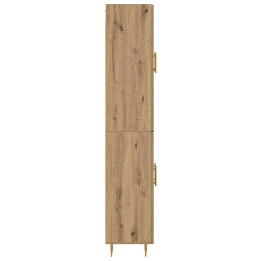 Highboard Artisan Eiken 69,5 x 34 x 180 cm Bewerkt hout
