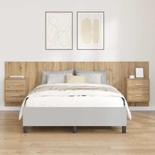 Hoofdbord Met Kast met lade 3 pcs Artisan Eiken Bewerkt hout