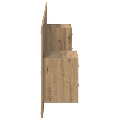 Hoofdbord Met Kast met lade 3 pcs Artisan Eiken Bewerkt hout