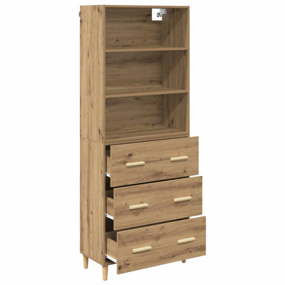 Hoge kast Artisan Eiken 69,5 x 32,5 x 180 cm Bewerkt hout