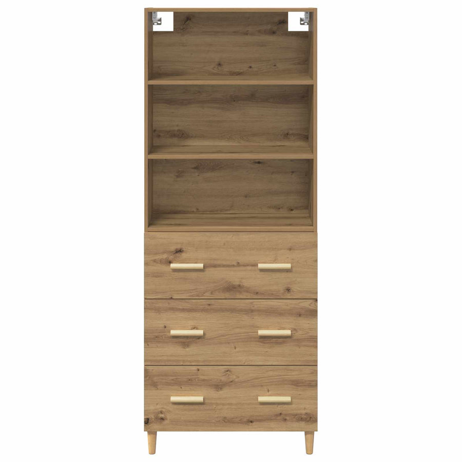 Hoge kast Artisan Eiken 69,5 x 32,5 x 180 cm Bewerkt hout