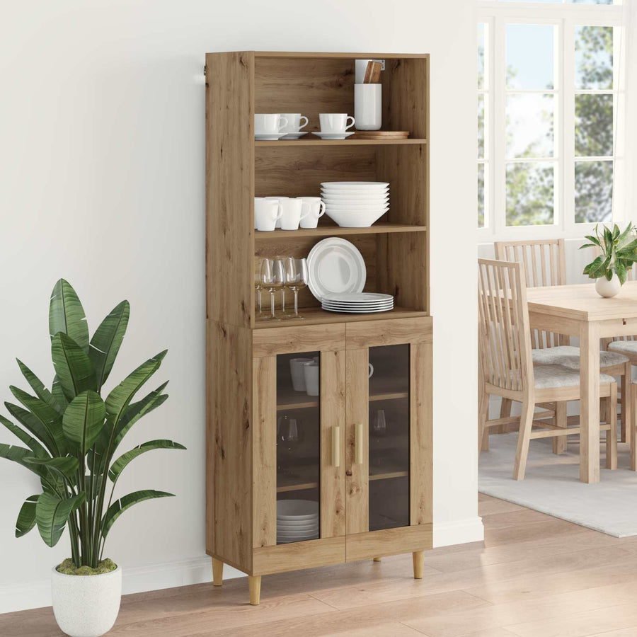 Hoge kast Artisan Eiken 69,5 x 32,5 x 180 cm Bewerkt hout