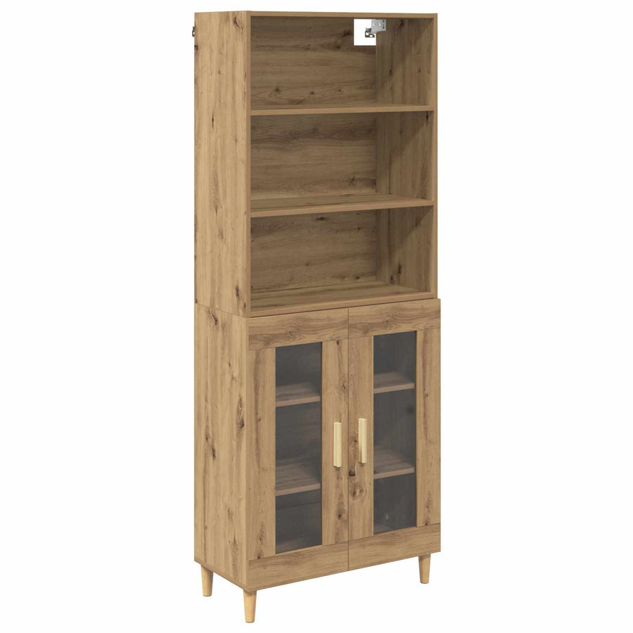 Hoge kast Artisan Eiken 69,5 x 32,5 x 180 cm Bewerkt hout