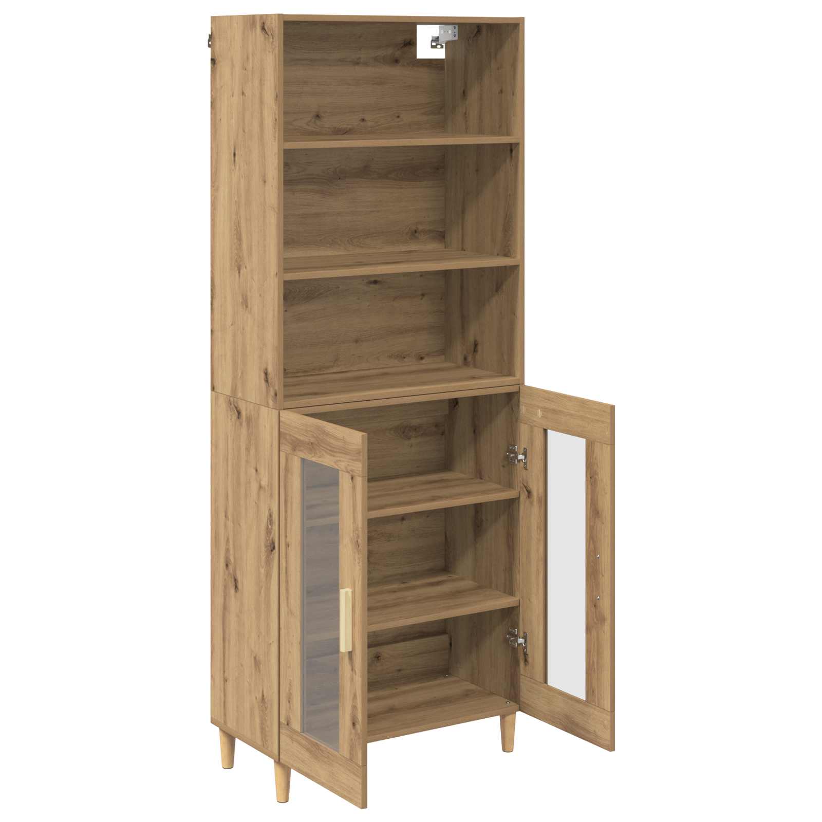 Hoge kast Artisan Eiken 69,5 x 32,5 x 180 cm Bewerkt hout