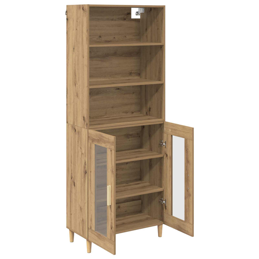 Hoge kast Artisan Eiken 69,5 x 32,5 x 180 cm Bewerkt hout