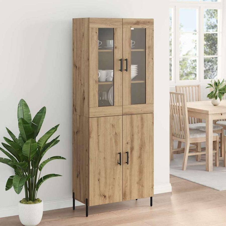 Highboard Artisan Eiken 69,5 x 34 x 180 cm Bewerkt hout