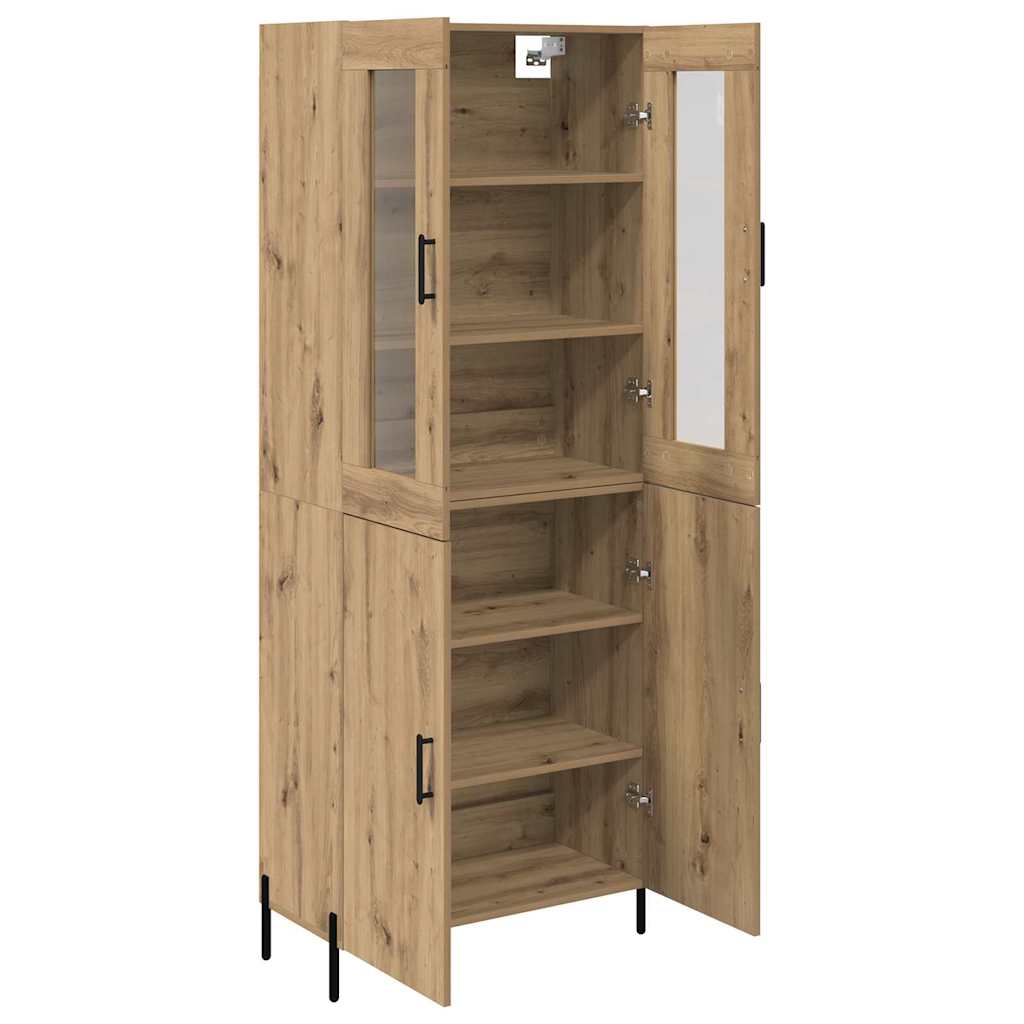 Highboard Artisan Eiken 69,5 x 34 x 180 cm Bewerkt hout