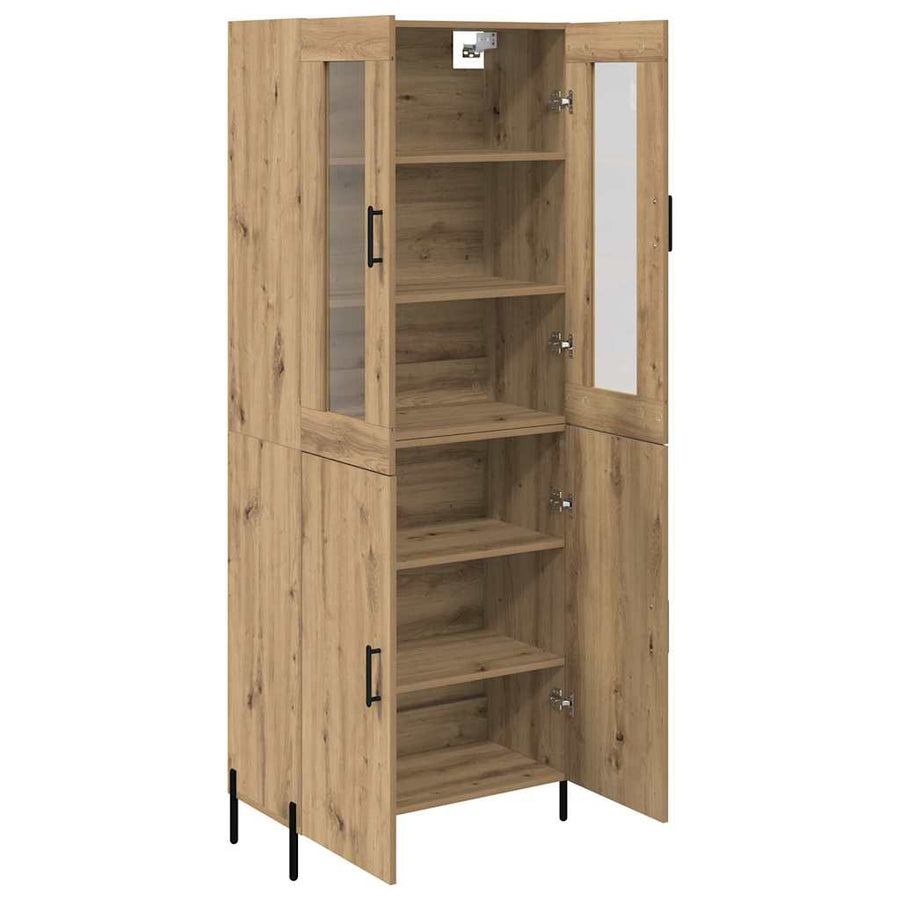 Highboard Artisan Eiken 69,5 x 34 x 180 cm Bewerkt hout