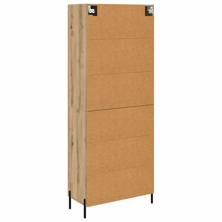 Highboard Artisan Eiken 69,5 x 34 x 180 cm Bewerkt hout