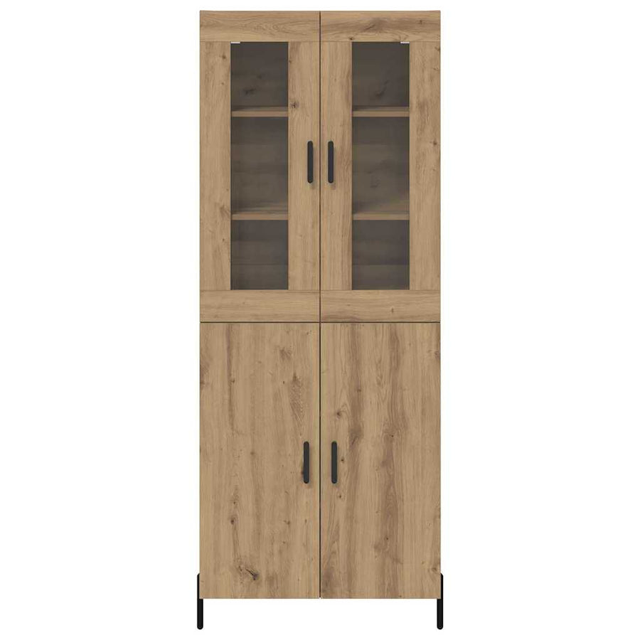 Highboard Artisan Eiken 69,5 x 34 x 180 cm Bewerkt hout