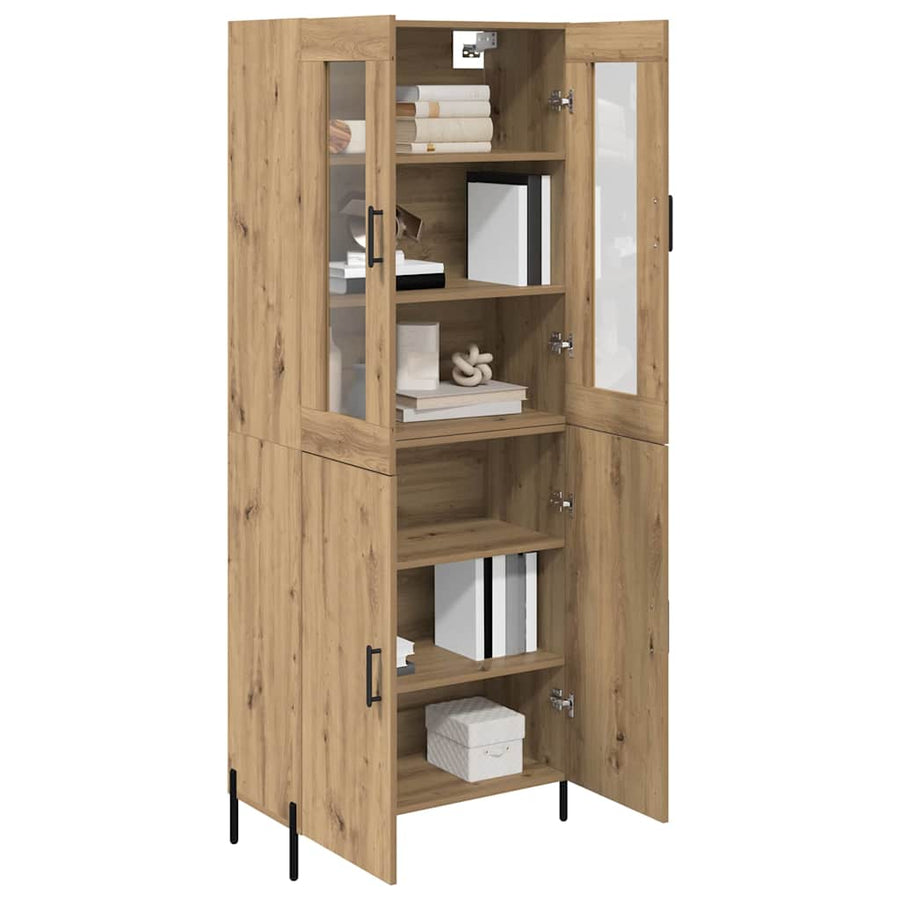 Highboard Artisan Eiken 69,5 x 34 x 180 cm Bewerkt hout