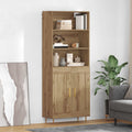 Hoge kast Artisan Eiken 69,5 x 34 x 180 cm Bewerkt hout