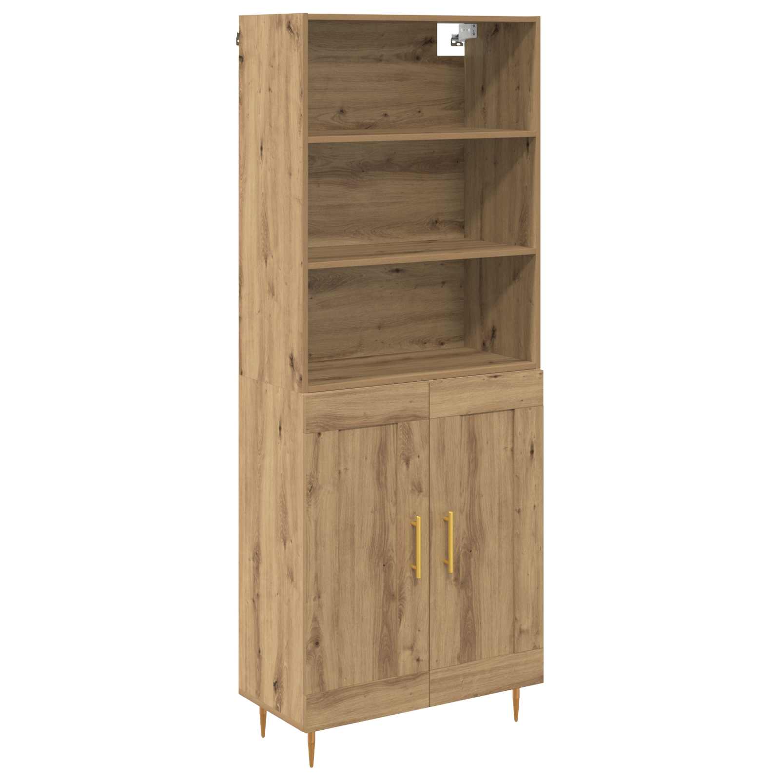 Hoge kast Artisan Eiken 69,5 x 32,5 x 180 cm Bewerkt hout