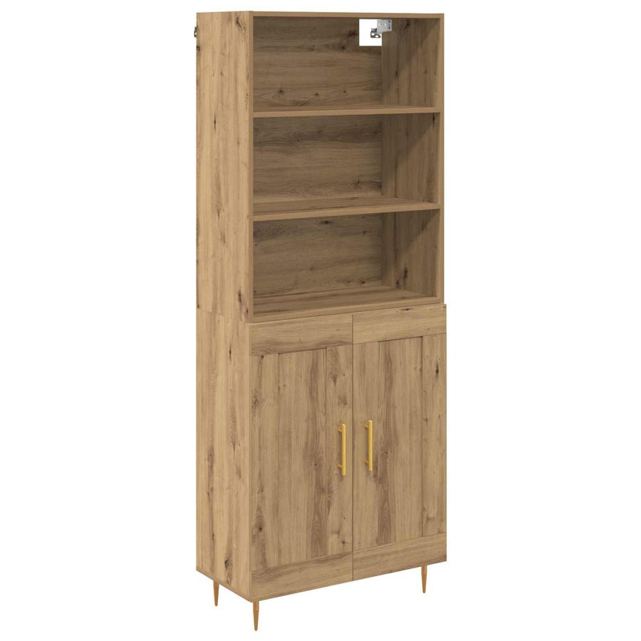 Hoge kast Artisan Eiken 69,5 x 32,5 x 180 cm Bewerkt hout