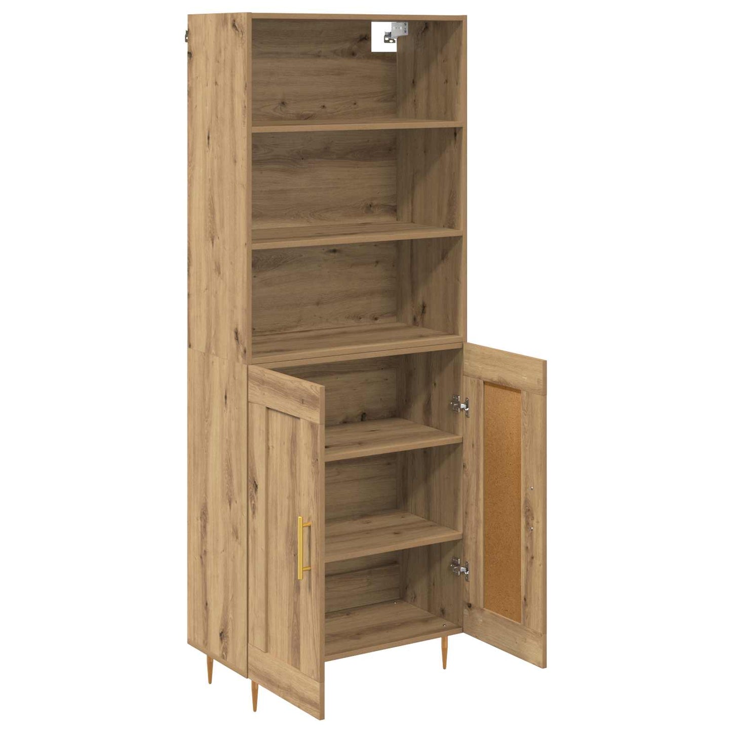 Hoge kast Artisan Eiken 69,5 x 32,5 x 180 cm Bewerkt hout