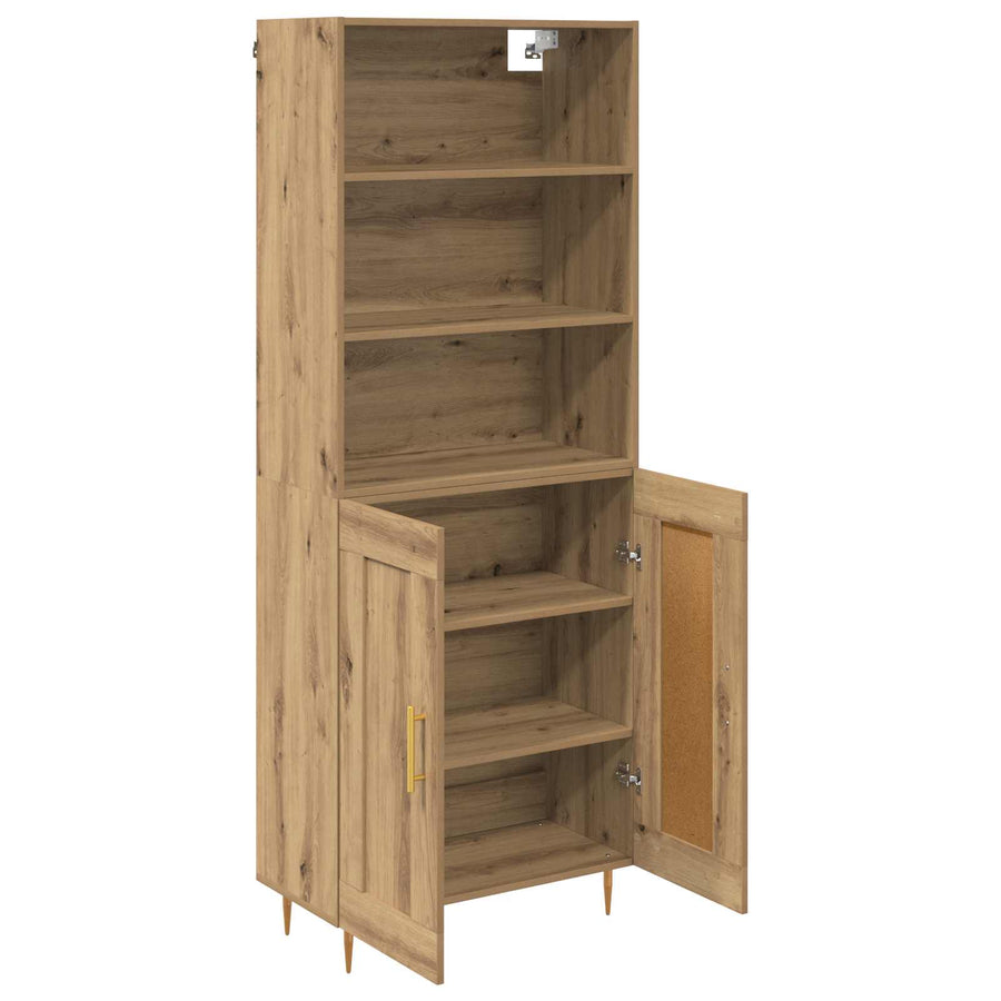 Hoge kast Artisan Eiken 69,5 x 32,5 x 180 cm Bewerkt hout