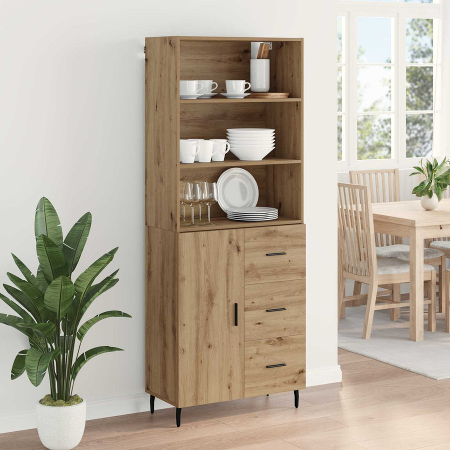 Hoge kast met lade Artisan Eiken 69,5 x 34 x 180 cm