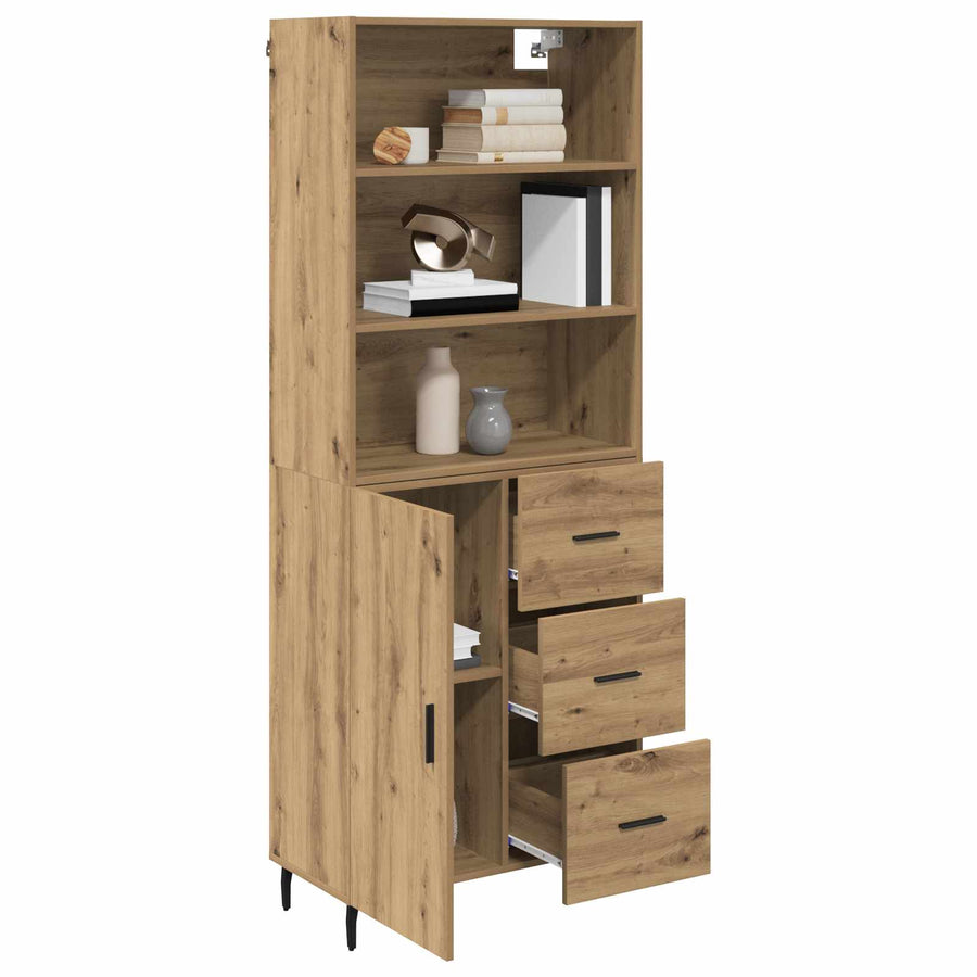 Hoge kast met lade Artisan Eiken 69,5 x 34 x 180 cm