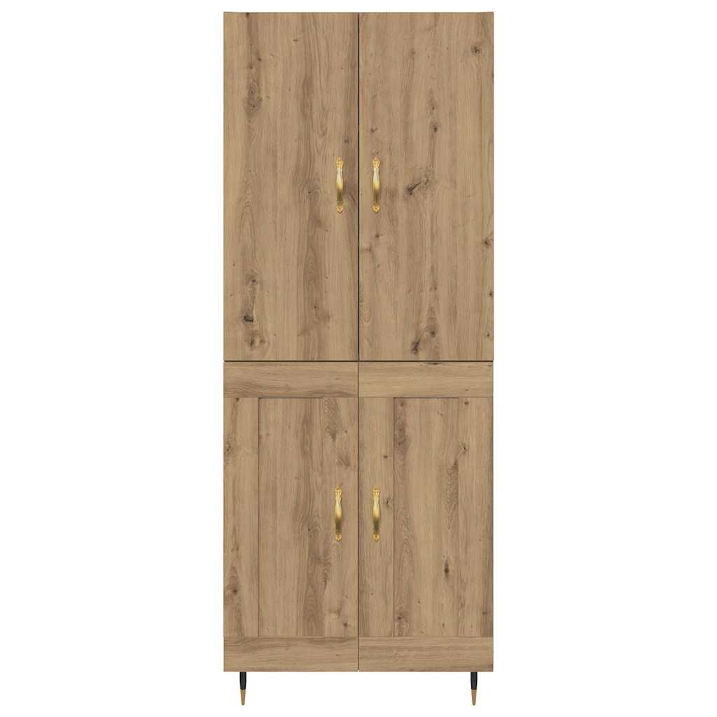 Highboard Artisan Eiken 69,5 x 34 x 180 cm Bewerkt hout