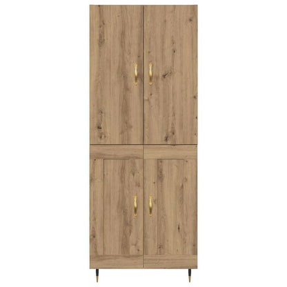 Highboard Artisan Eiken 69,5 x 34 x 180 cm Bewerkt hout