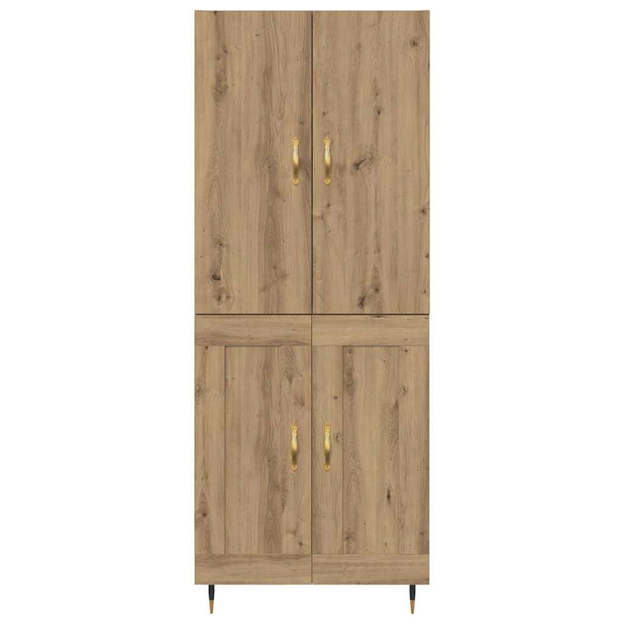 Highboard Artisan Eiken 69,5 x 34 x 180 cm Bewerkt hout