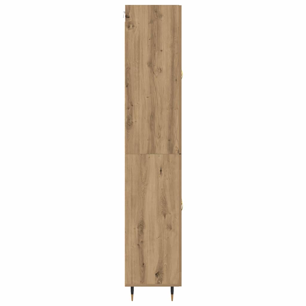 Highboard Artisan Eiken 69,5 x 34 x 180 cm Bewerkt hout