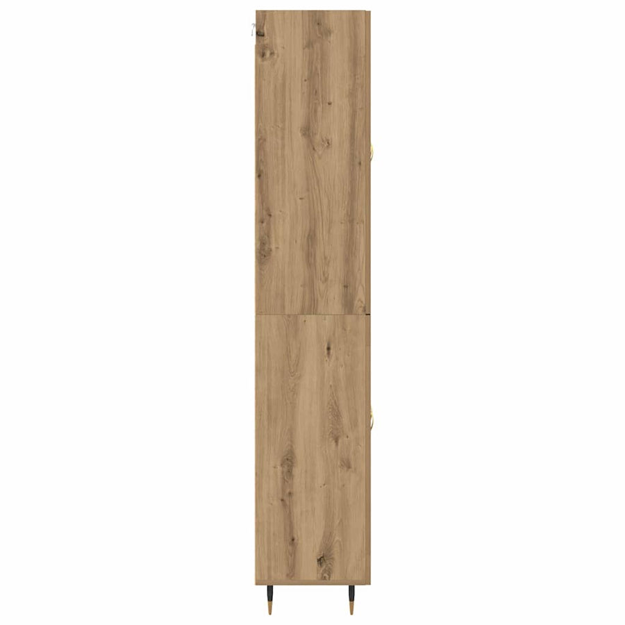 Highboard Artisan Eiken 69,5 x 34 x 180 cm Bewerkt hout