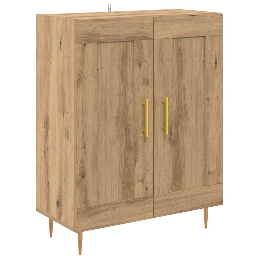 Hoge kast 2 pcs Artisan Eiken 69,5 x 34 x 180 cm Bewerkt hout