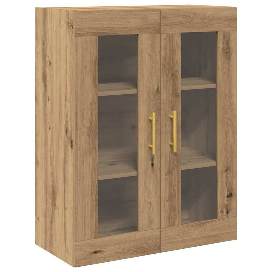 Hoge kast 2 pcs Artisan Eiken 69,5 x 34 x 180 cm Bewerkt hout