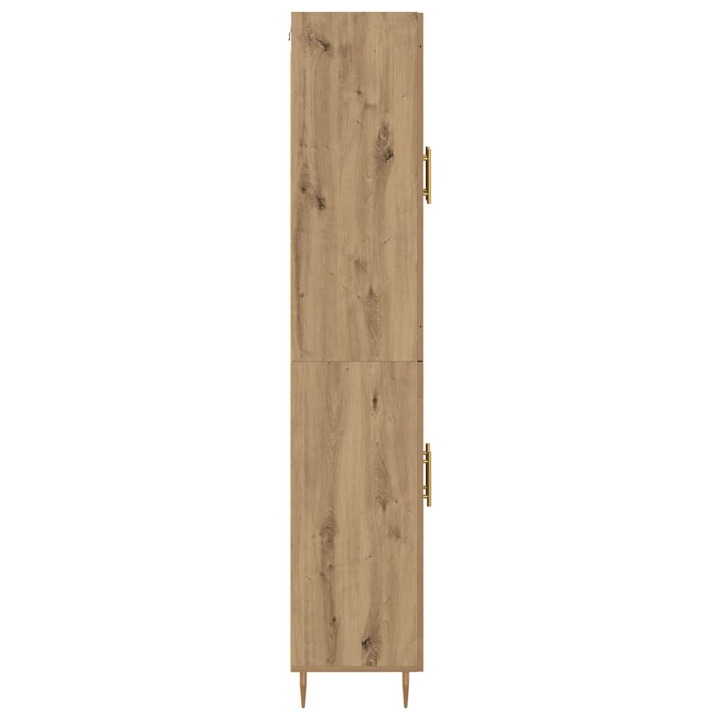 Hoge kast 2 pcs Artisan Eiken 69,5 x 34 x 180 cm Bewerkt hout