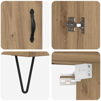 Hoge kast Artisan Eiken 69,5 x 32,5 x 180 cm Bewerkt hout