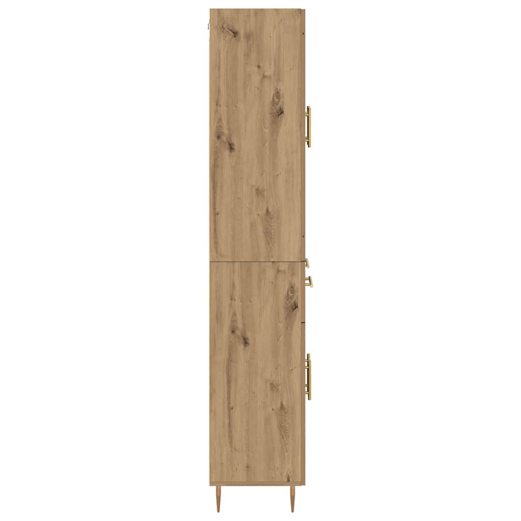 Hoge kast 2 pcs Artisan Eiken 69,5 x 34 x 180 cm Bewerkt hout