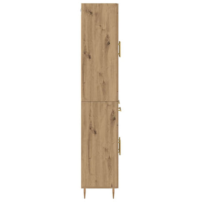 Hoge kast 2 pcs Artisan Eiken 69,5 x 34 x 180 cm Bewerkt hout