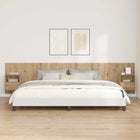 Headboard with drawer cabinet, 3 pcs, engineered wood, Artisan Oak