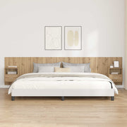 Headboard with drawer cabinet, 3 pcs, engineered wood, Artisan Oak