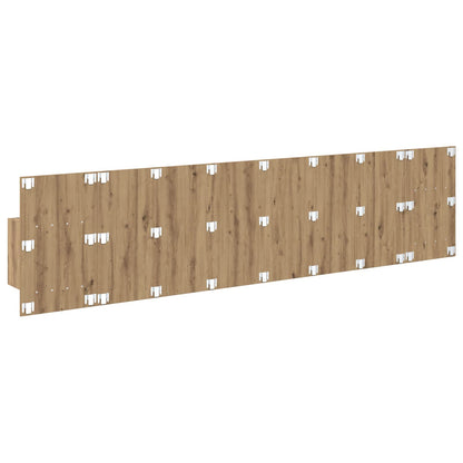 Hoofdbord Met Kast met lade 3 pcs Artisan Eiken Bewerkt hout