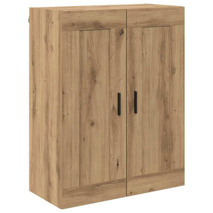 Hoge kast met lade 2 pcs Artisan Eiken Geengineerd Hout en Glas